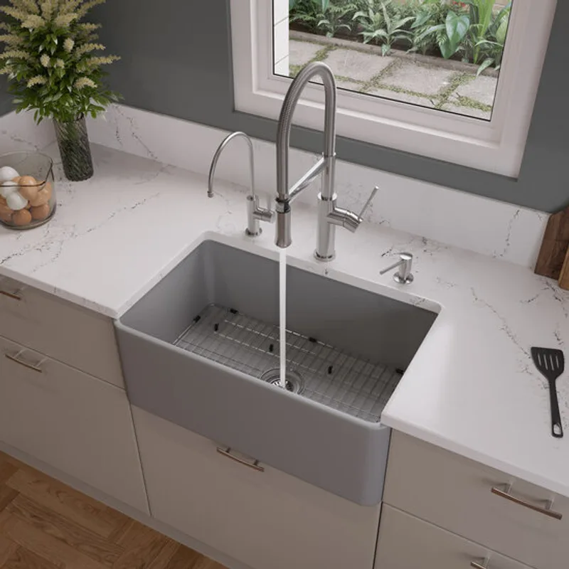 Aberdeen Grey Fireclay Sink