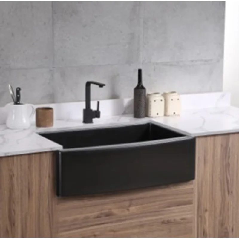 Apron 833558 Black Granite Sink