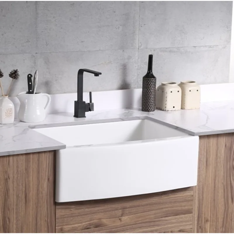 Apron 833558 White Granite Sink