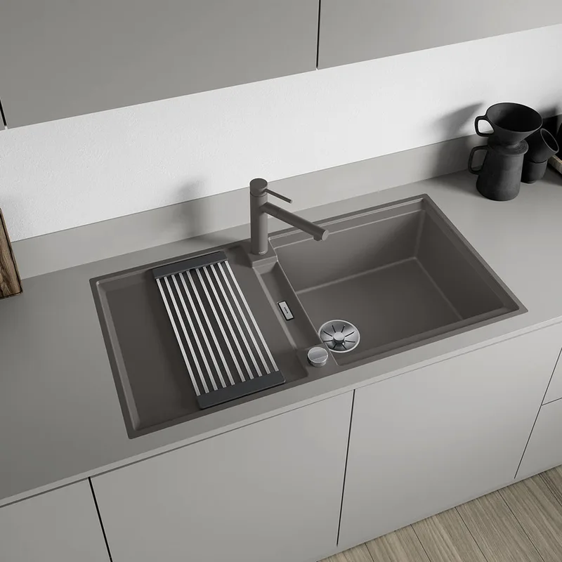 BLANCO ADIRA-XL-6-S-F Granite Kitchen Sink (Black)
