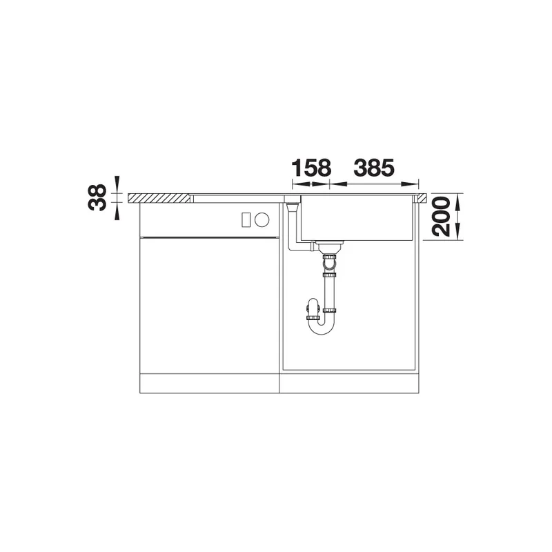 BLANCO ADIRA-XL-6-S-F Granite Kitchen Sink (Soft White)