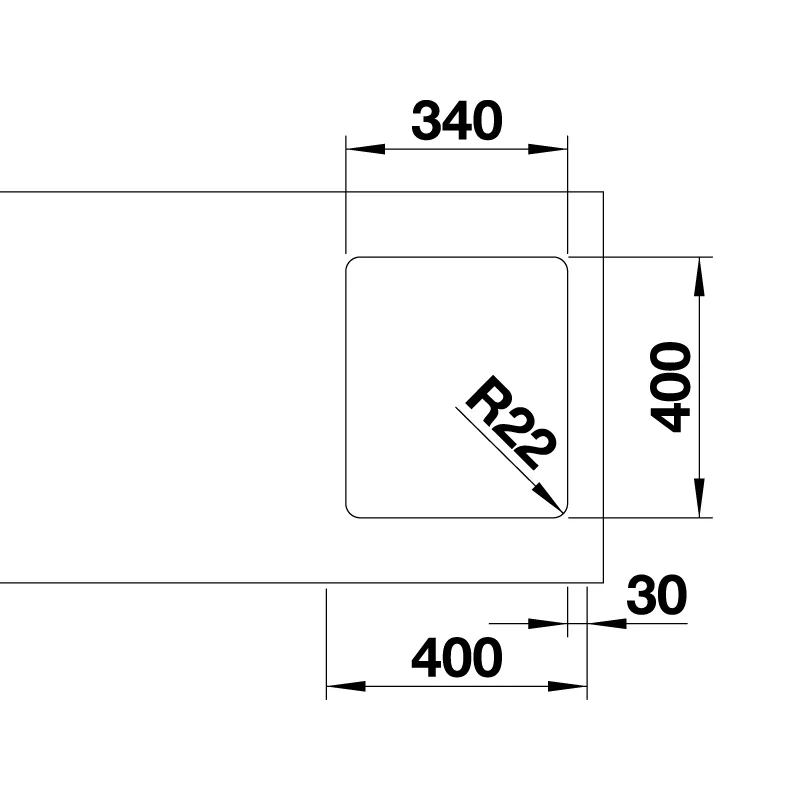 BLANCO Andano 340-U Undermount Sink