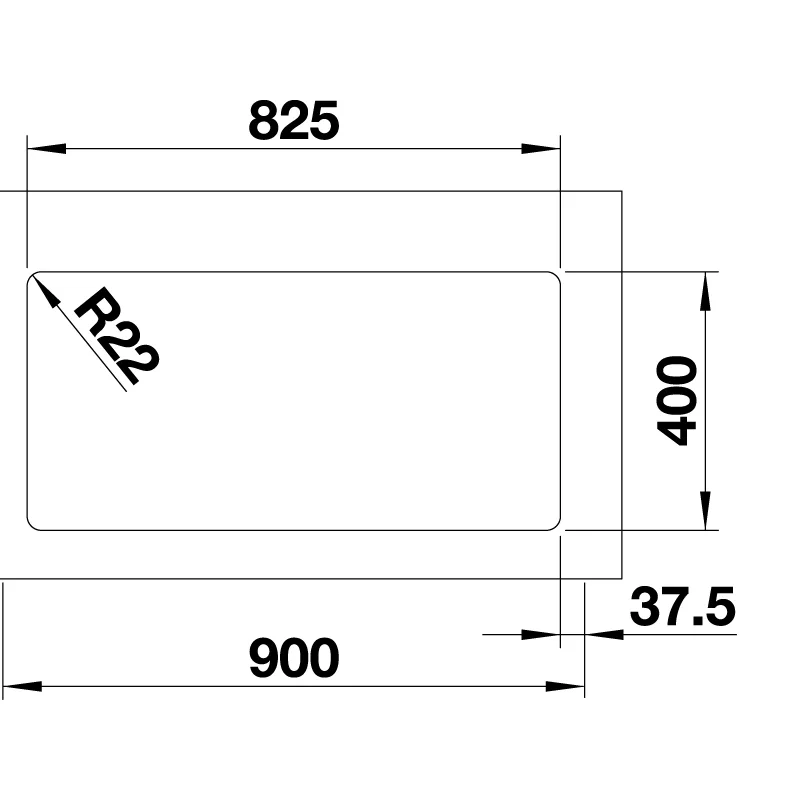 BLANCO Andano 400/400-U Undermount Sink