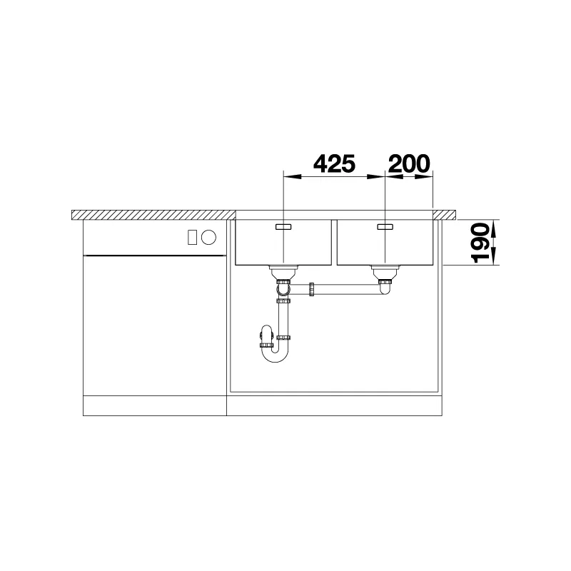 BLANCO Andano 400/400-U Undermount Sink