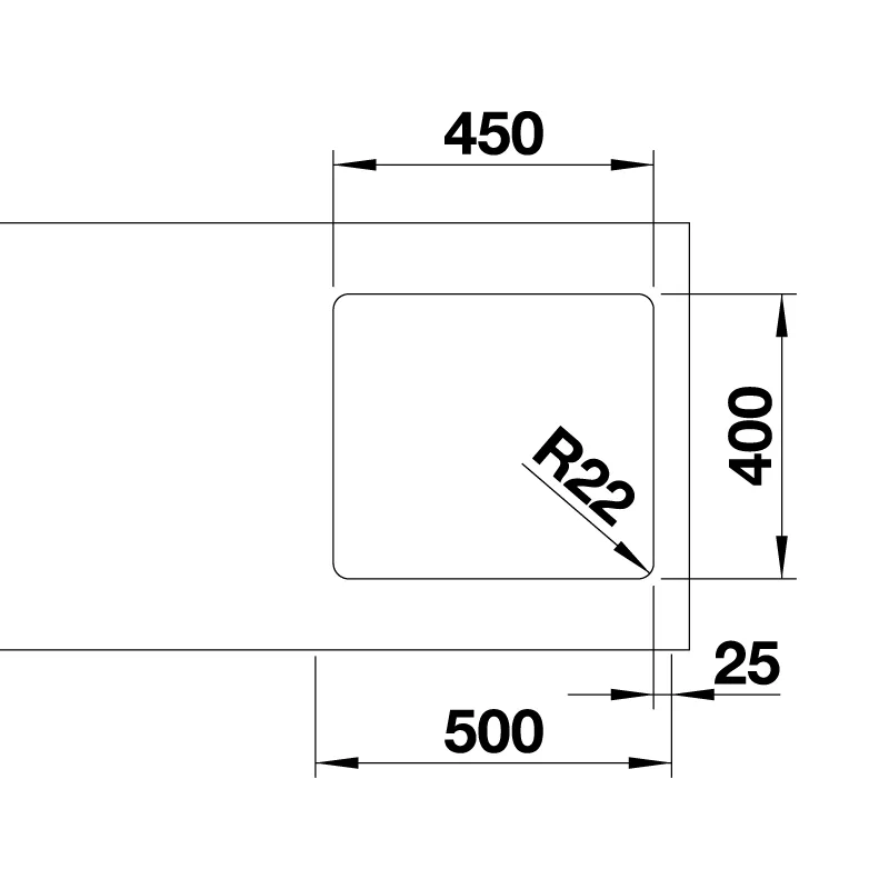 BLANCO Andano 450-U Undermount Sink