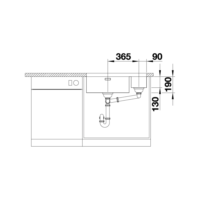 BLANCO Andano 500/180-U Undermount Sink