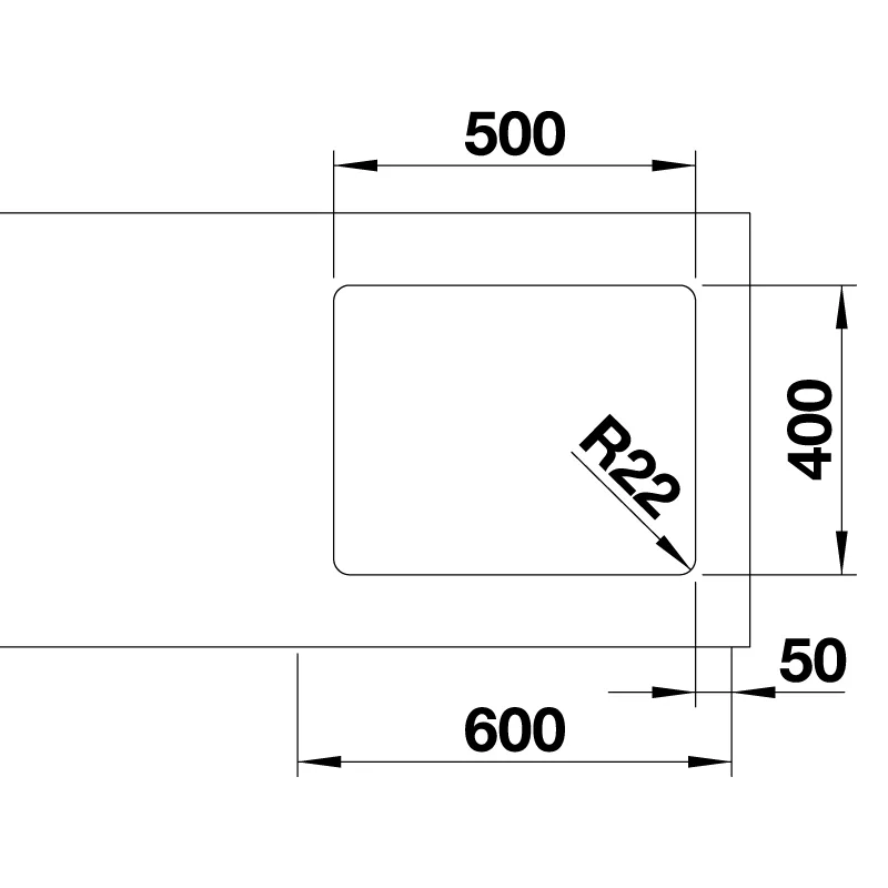 BLANCO Andano 500-U Undermount Sink