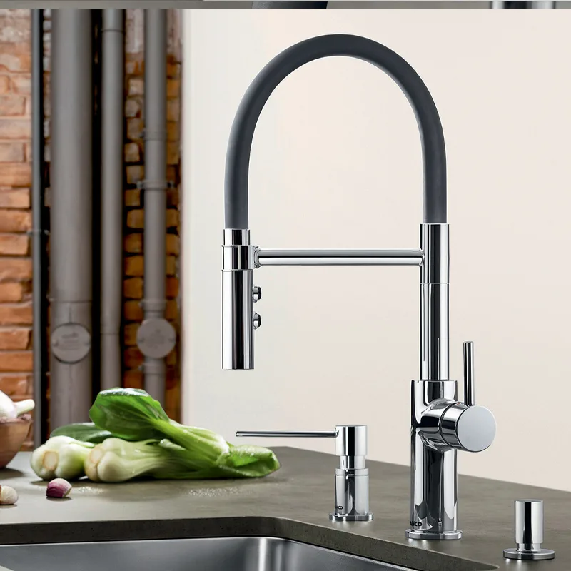 BLANCO CATRIS-S FLEXO Kitchen Sink Mixer with Flexible Spout (Chrome)