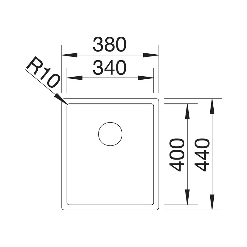 BLANCO CLARON 340-U Undermount Sink
