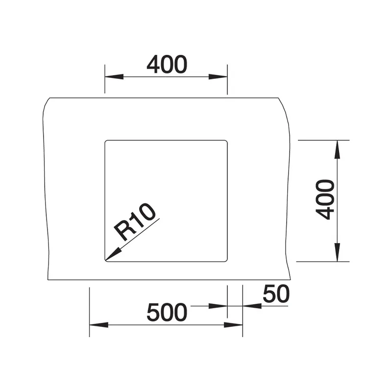BLANCO Claron 400-U Durinox Undermount Sink