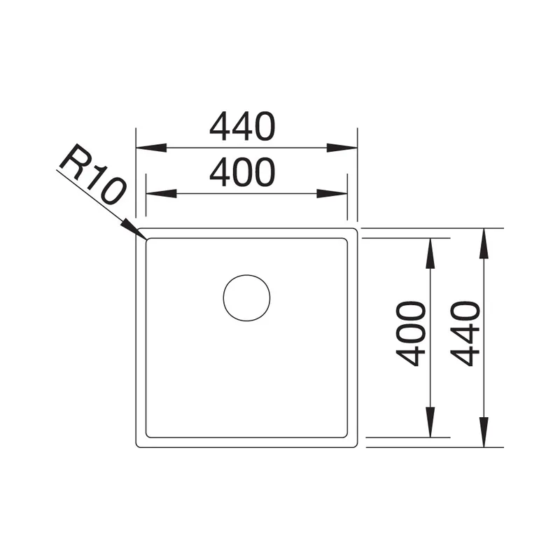 BLANCO CLARON 400-U Undermount Sink