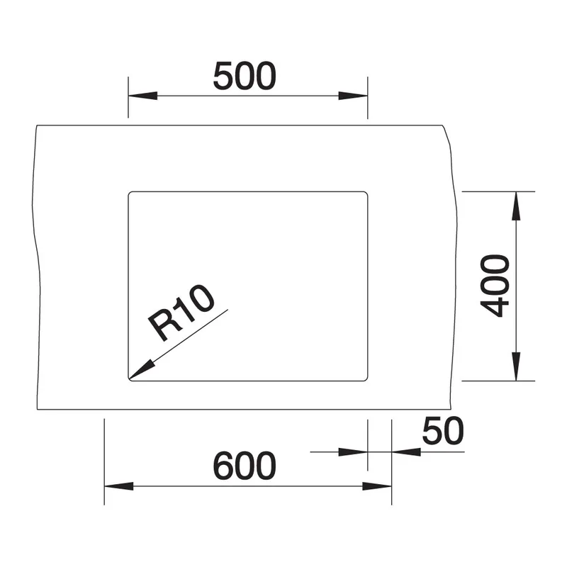 BLANCO Claron 500-U Durinox Undermount Sink