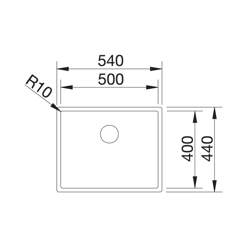 BLANCO CLARON 500-U Undermount Sink