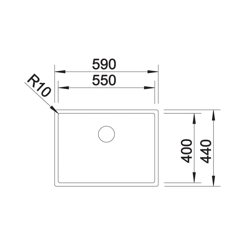 BLANCO CLARON 550-U Undermount Sink