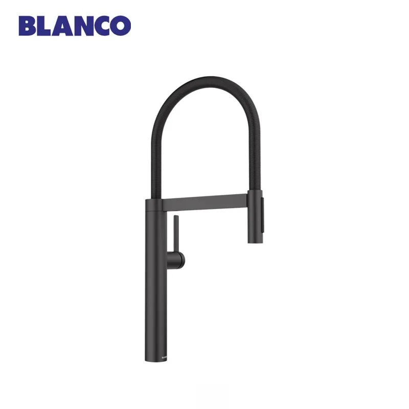 Blanco CULINA-S II Kitchen Sink Mixer with Flexible Spout (Black Matt)