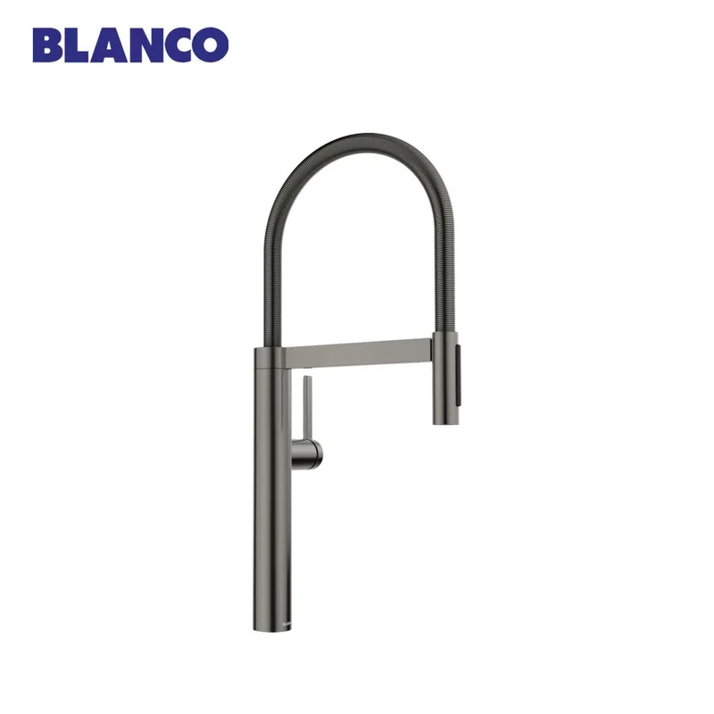 Blanco CULINA-S II Kitchen Sink Mixer with Flexible Spout (Satin Dark Steel)