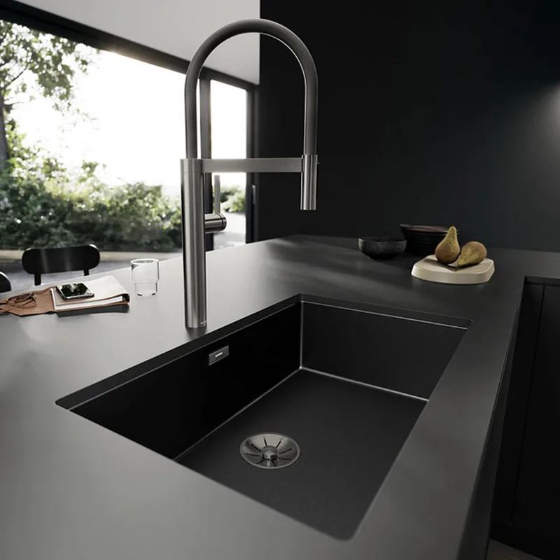 Blanco Culina-S II Sink Mixer with Flexible Hose (Satin Platinum)