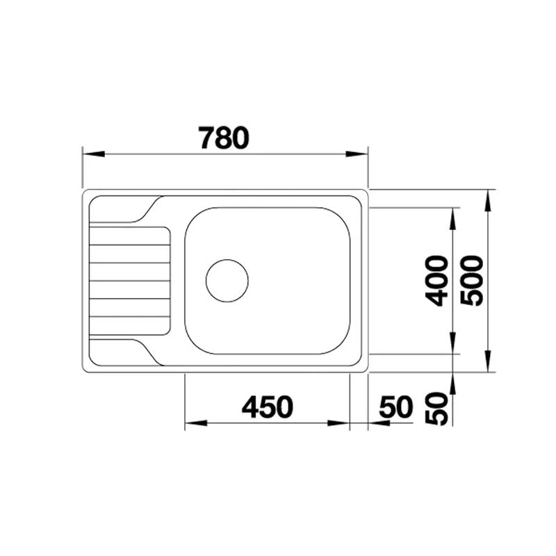 BLANCO Dinas XL 6S Compact Sink