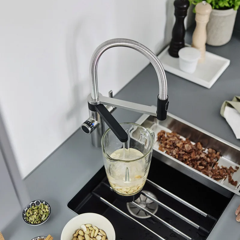 BLANCO EVOL-S Pro drink.filter Kitchen Mixer (Black Matt)