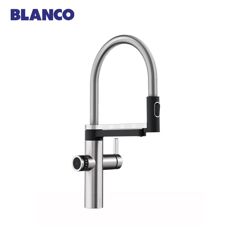 BLANCO EVOL-S Pro drink.filter Kitchen Mixer (PVD Steel)