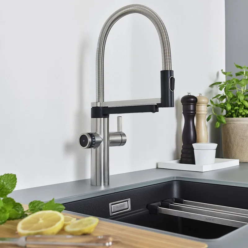 BLANCO EVOL-S Pro drink.filter Kitchen Mixer (PVD Steel)