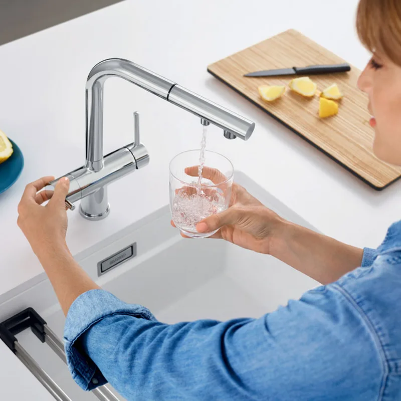 Blanco Fontas-S II Filter Sink Mixer (PVD Steel)