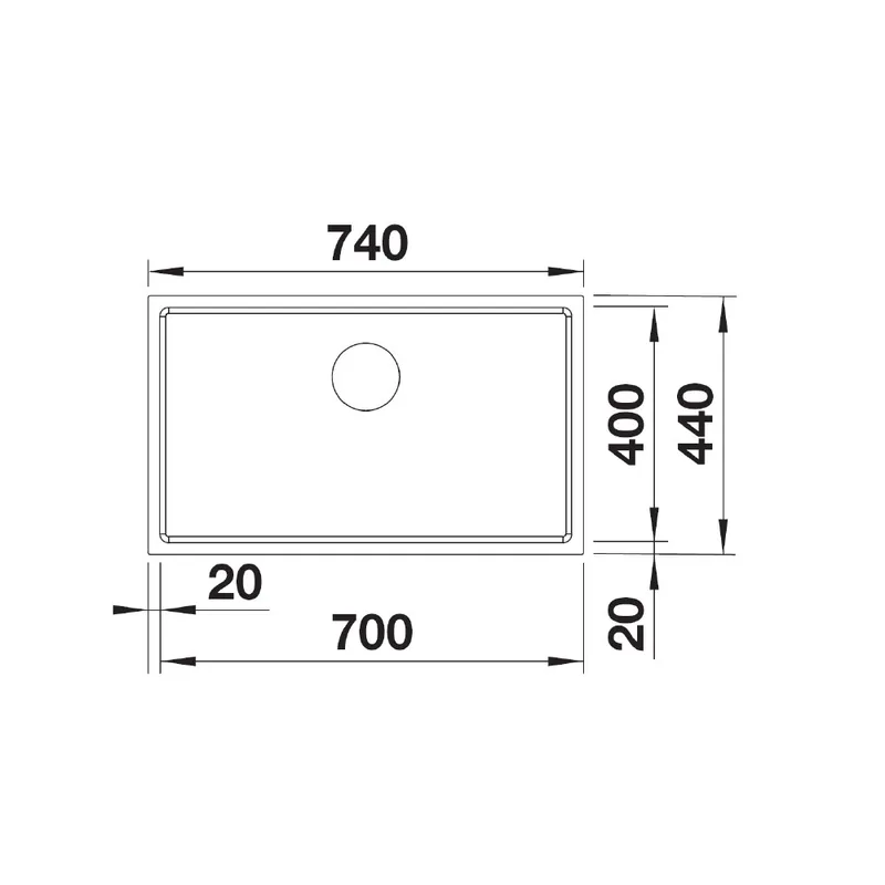 BLANCO Karis 700-U Kitchen Sink