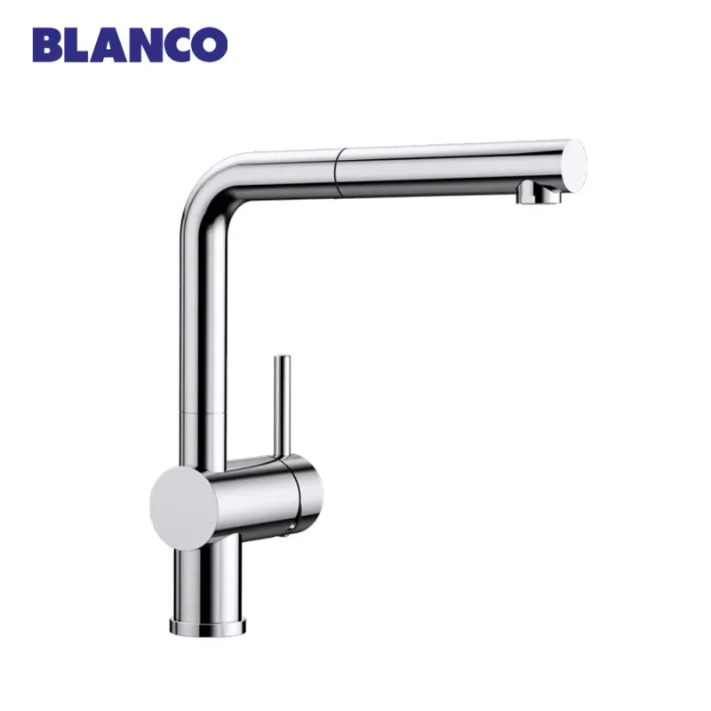 BLANCO LINUS-S Kitchen Sink Mixer with Pull-Out Spout (Chrome)