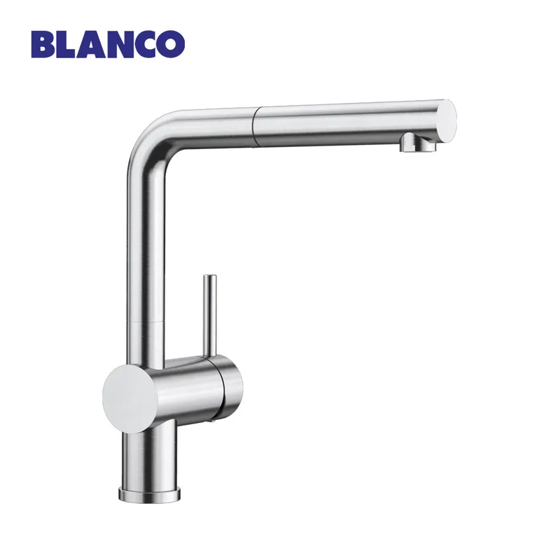 Blanco Linus-S Pull-Out Sink Mixer (PVD Steel)