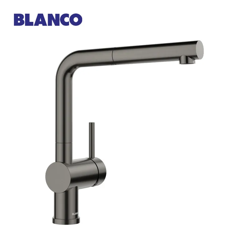 Blanco Linus-S Pull-Out Sink Mixer (Satin Dark Steel)