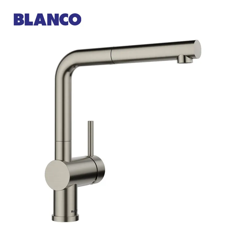 Blanco Linus-S Pull-Out Sink Mixer (Satin Platinum)