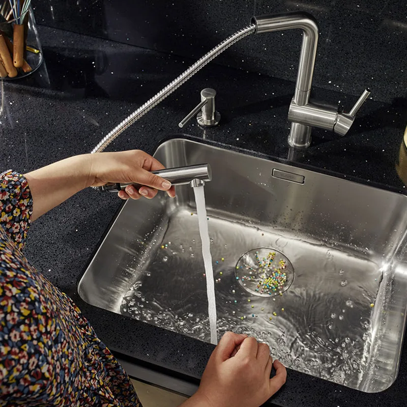 Blanco Linus-S Pull-Out Sink Mixer (Soft White)