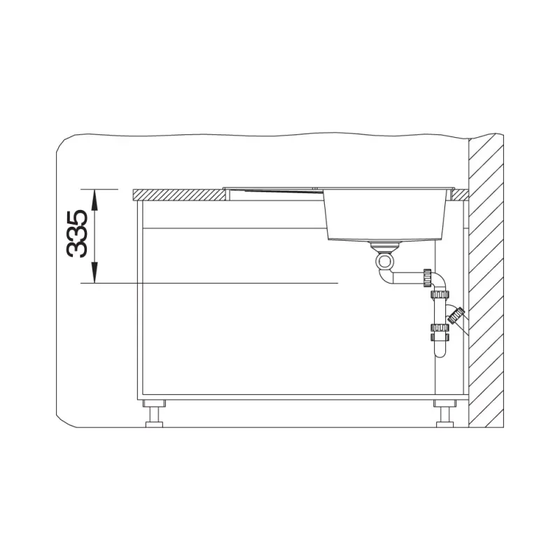 BLANCO Metra 9E Corner Sink (Black)