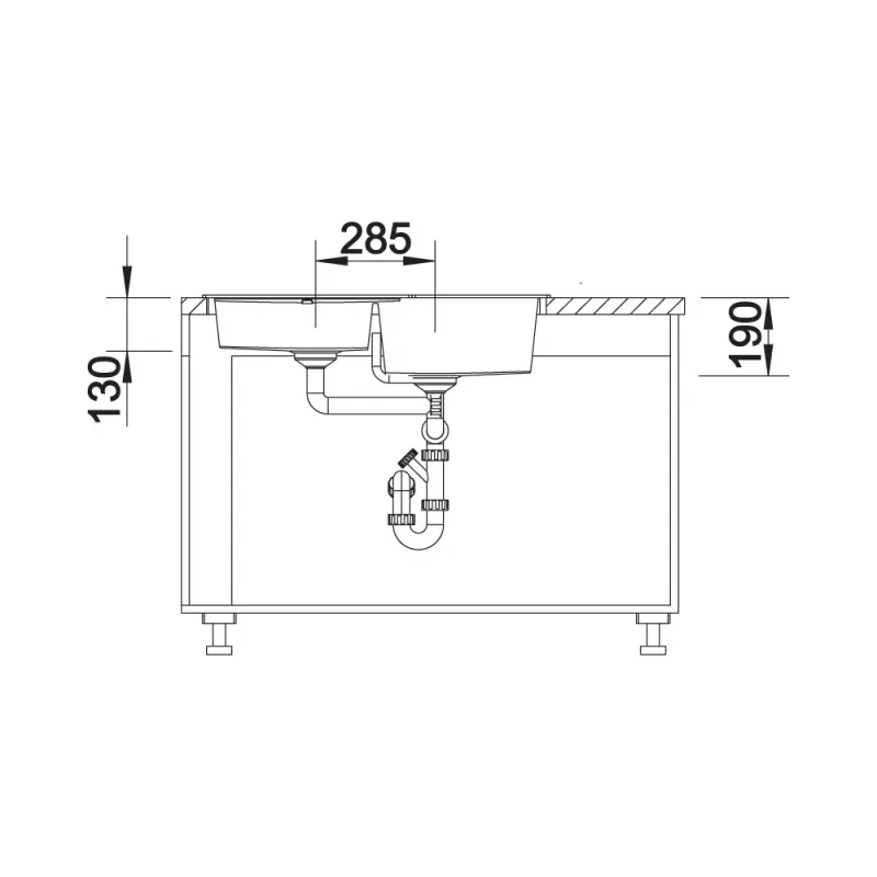 BLANCO Metra 9E Corner Sink (Black)