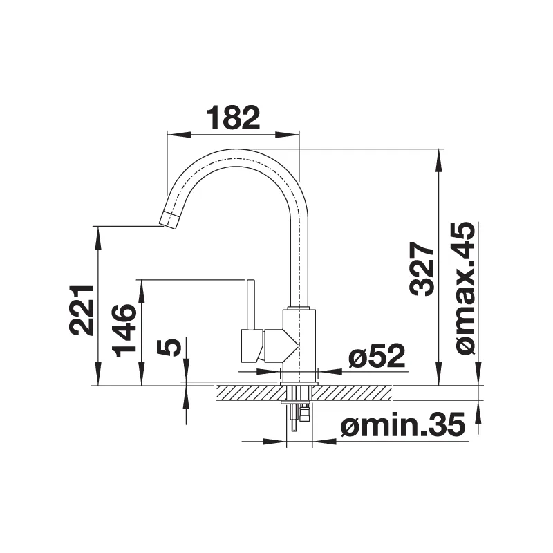 BLANCO MIDA Kitchen Sink Mixer