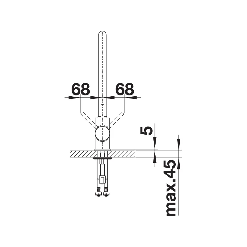 BLANCO MIDA-S-XL Pull-Out Sink Mixer