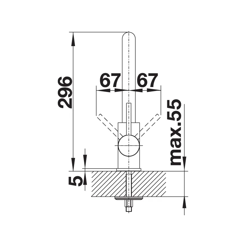 BLANCO MILA-S Pull-Out Sink Mixer