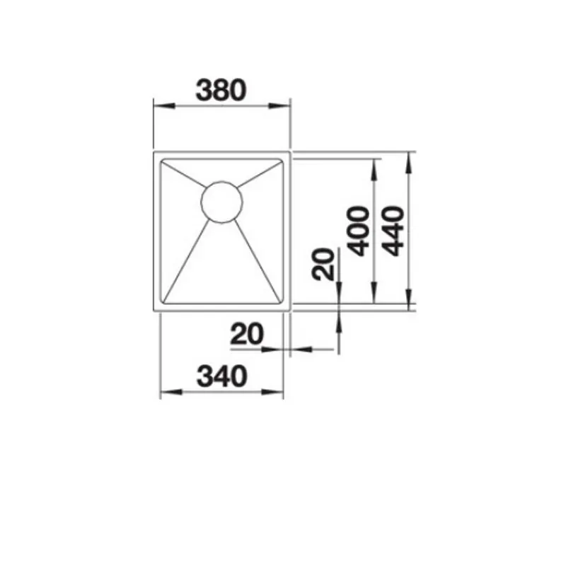 BLANCO Quatrus R15 340-IU Undermount Sink
