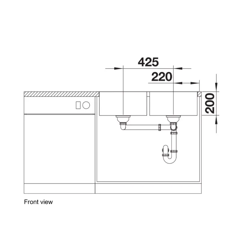 BLANCO Quatrus 400/400-IU Undermount Sink