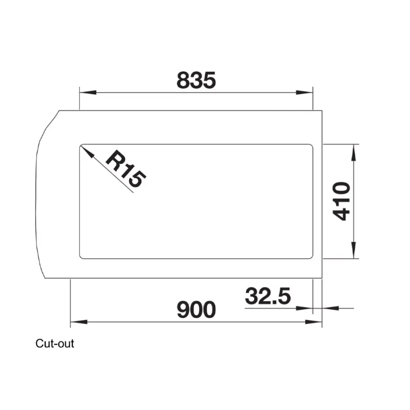 BLANCO Quatrus 400/400-IU Undermount Sink