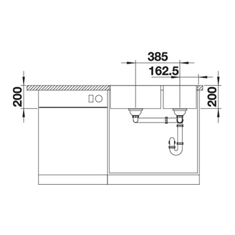 BLANCO Quatrus 435/285-IU (R) Undermount Sink