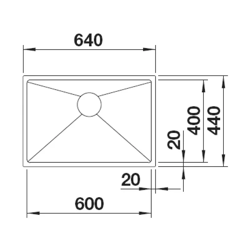 BLANCO Quatrus 600-IU Undermount Sink