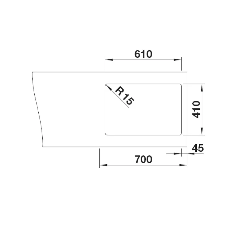 BLANCO Quatrus 600-IU Undermount Sink