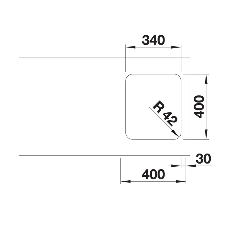 BLANCO Solis 340-U Undermount Stainless Steel Sink
