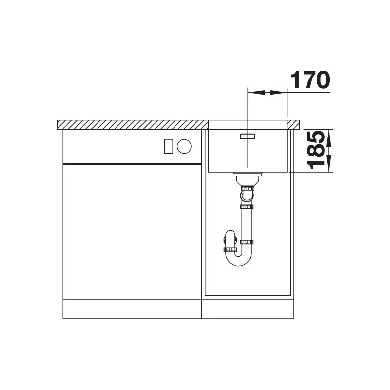 BLANCO Solis 340-U Undermount Stainless Steel Sink