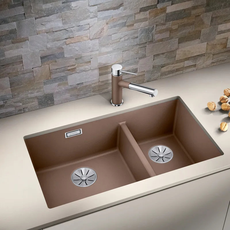 BLANCO Subline 430/270-U Undermount Sink (Black)