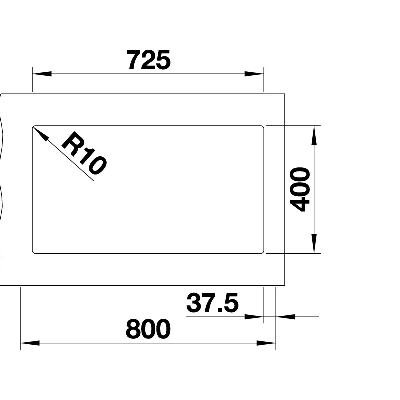 BLANCO Subline 430/270-U Undermount Sink (Black)