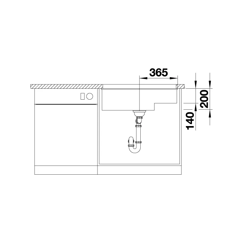 BLANCO Subline 700-U-Level Undermount Sink (Black)