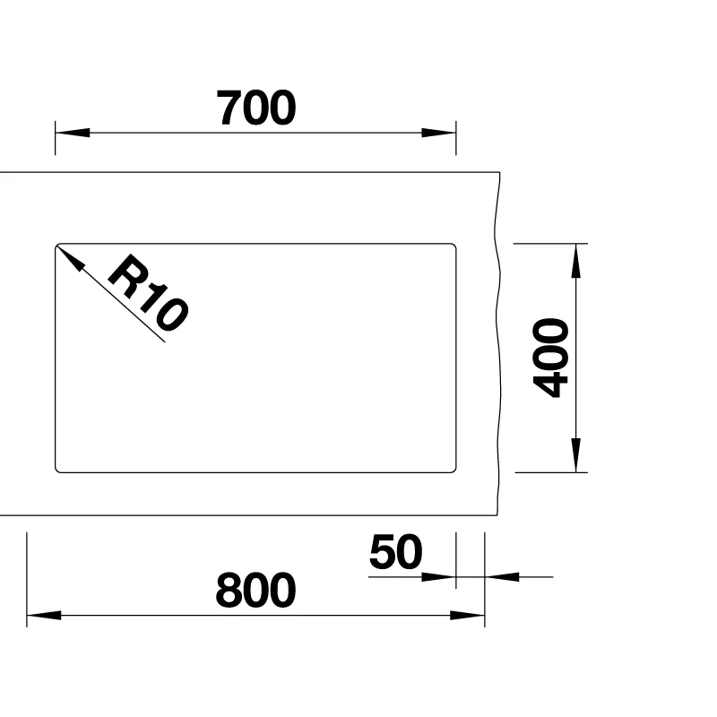 BLANCO Subline 700-U Undermount Sink (Black)