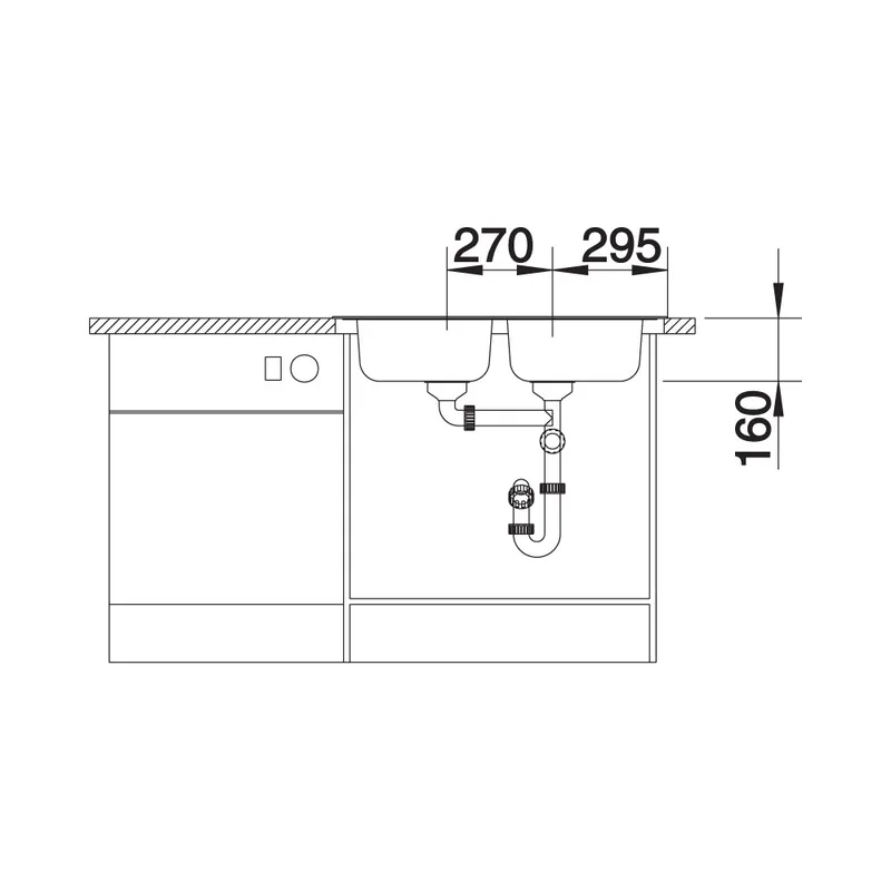 BLANCO TIPO 8 Double Bowl Sink